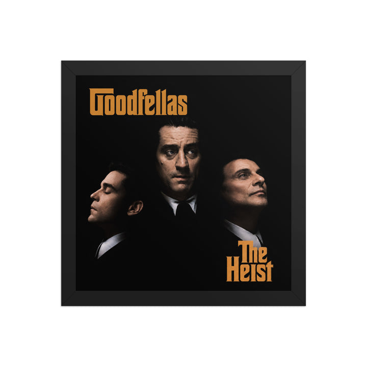 Lufthansa framed square album-cover remix print with black, orange, and gold three-portrait artwork.