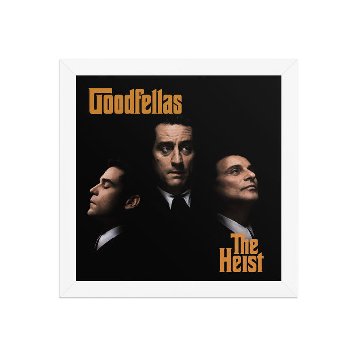Lufthansa framed square album-cover remix print with black, orange, and gold three-portrait artwork.
